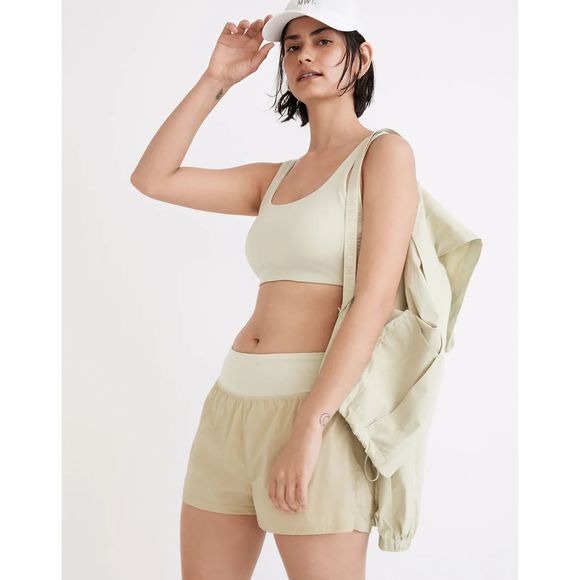 Madewell Light Green Hiking Hoodie Cropped Jacket Size Small - Picture 9 of 10